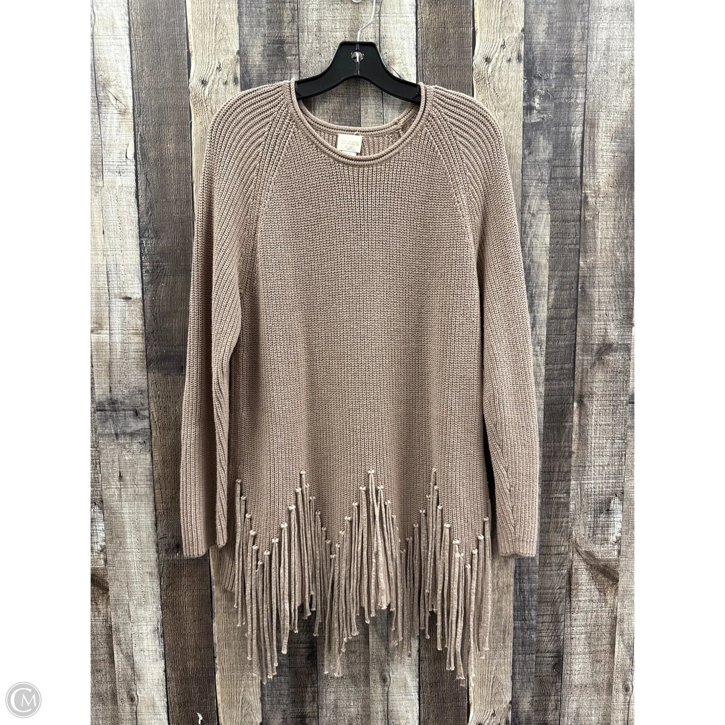 Sweater By Chicos In Brown, Size: L