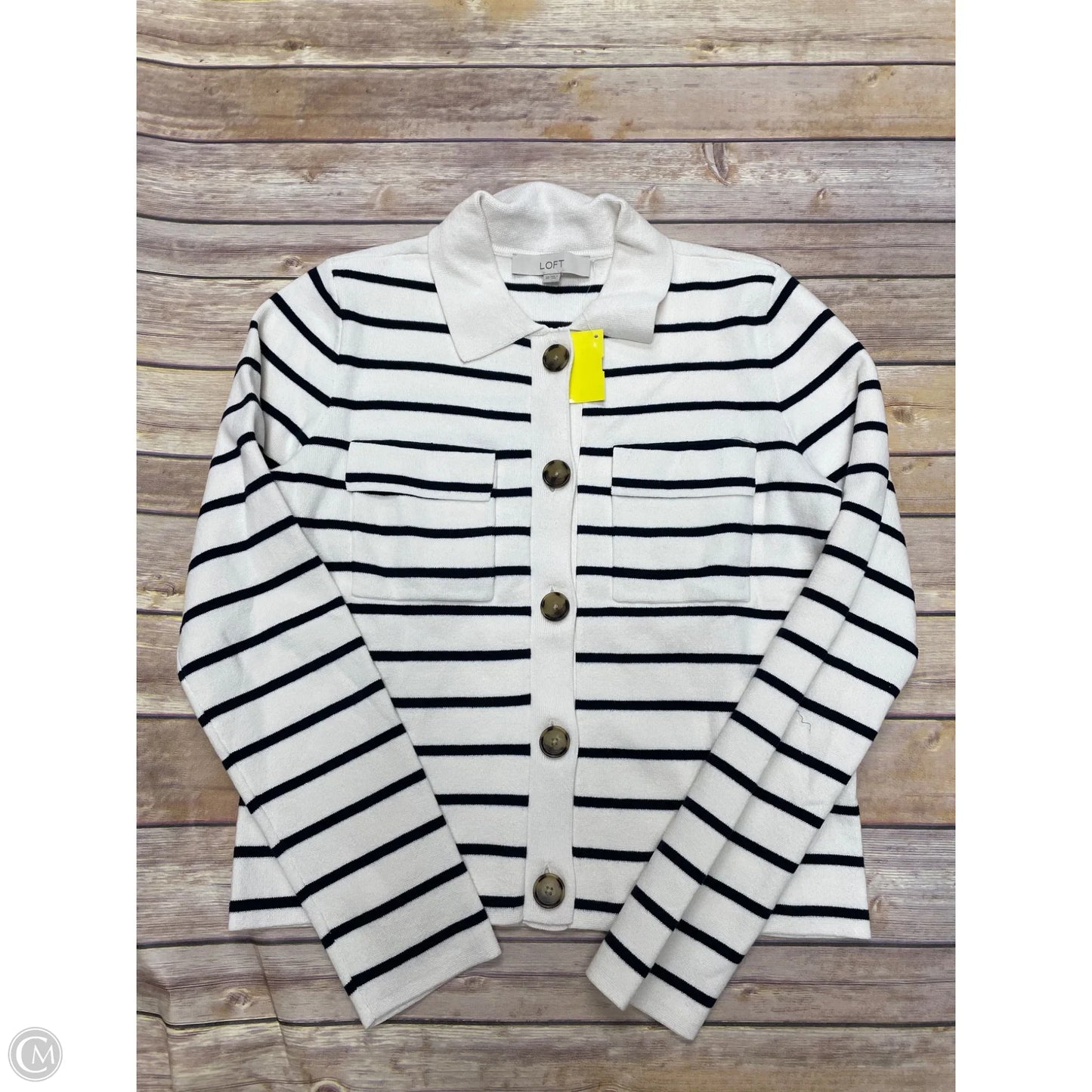 Top Long Sleeve By Gap In Striped Pattern, Size: Xs