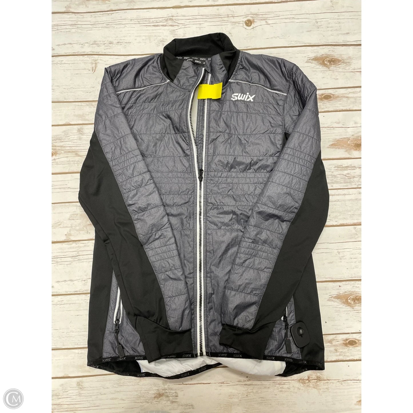 Athletic Jacket By Clothes Mentor In Grey, Size: L