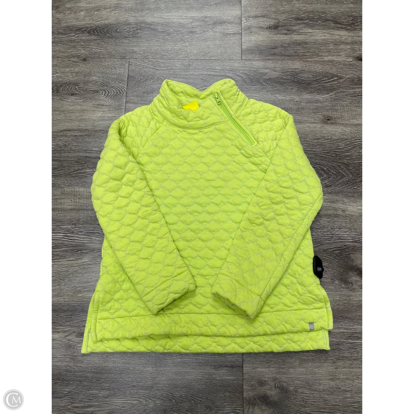 Sweatshirt Collar By Talbots In Green, Size: M