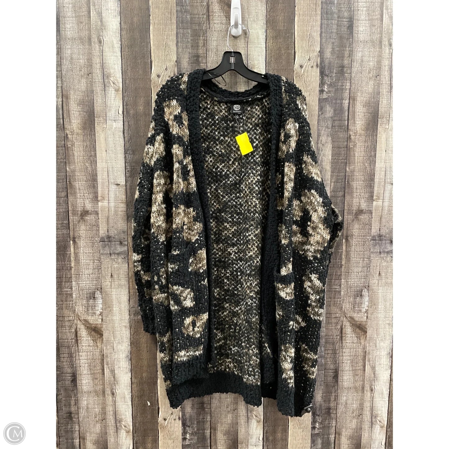 Sweater Cardigan By Bobeau In Multi-colored, Size: 2x