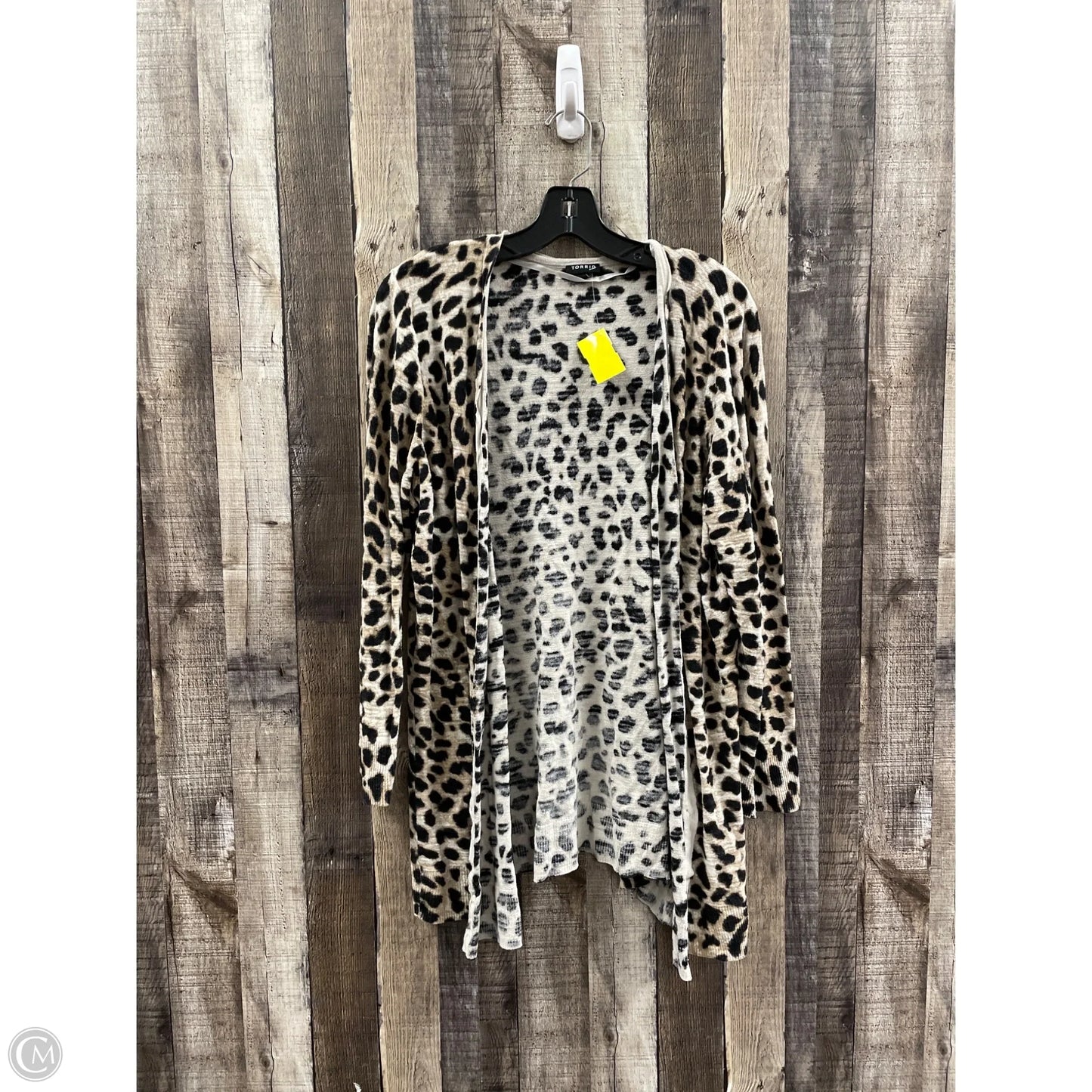 Cardigan By Torrid In Animal Print, Size: 2x