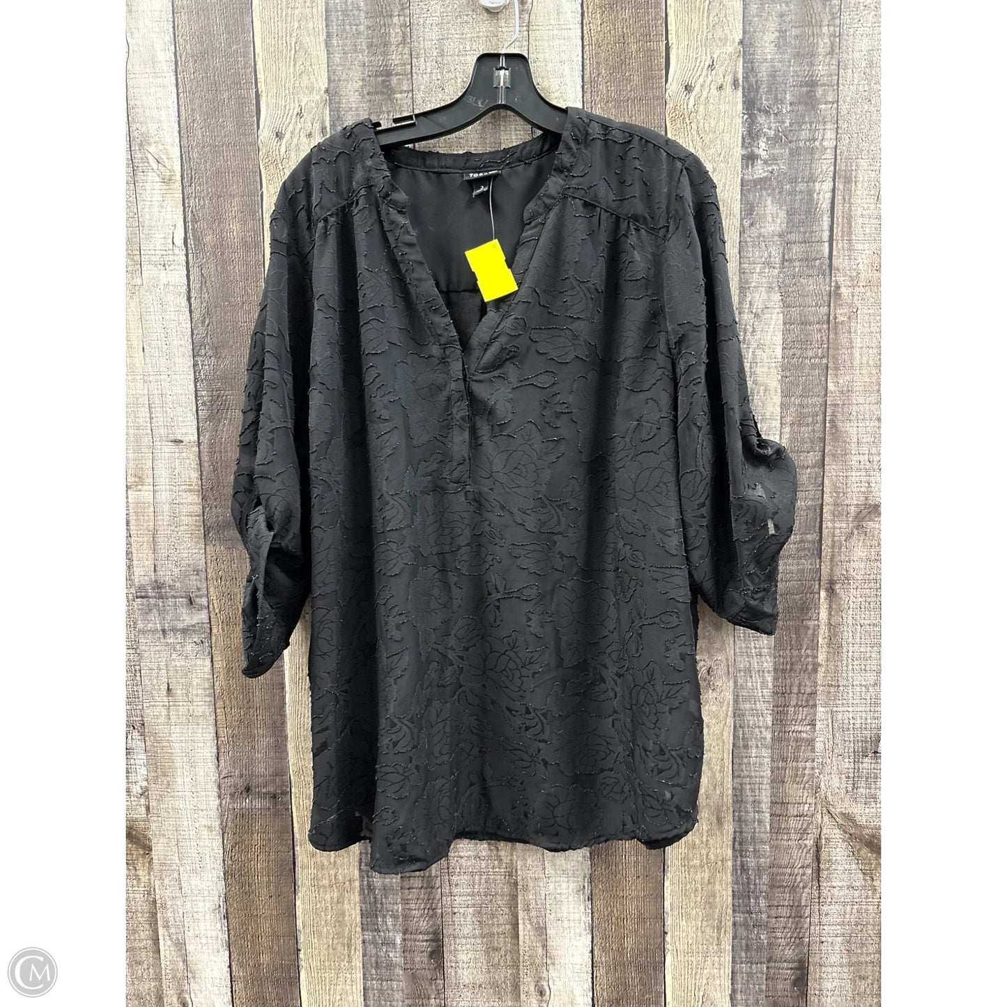 Top Short Sleeve By Torrid In Black, Size: 3x