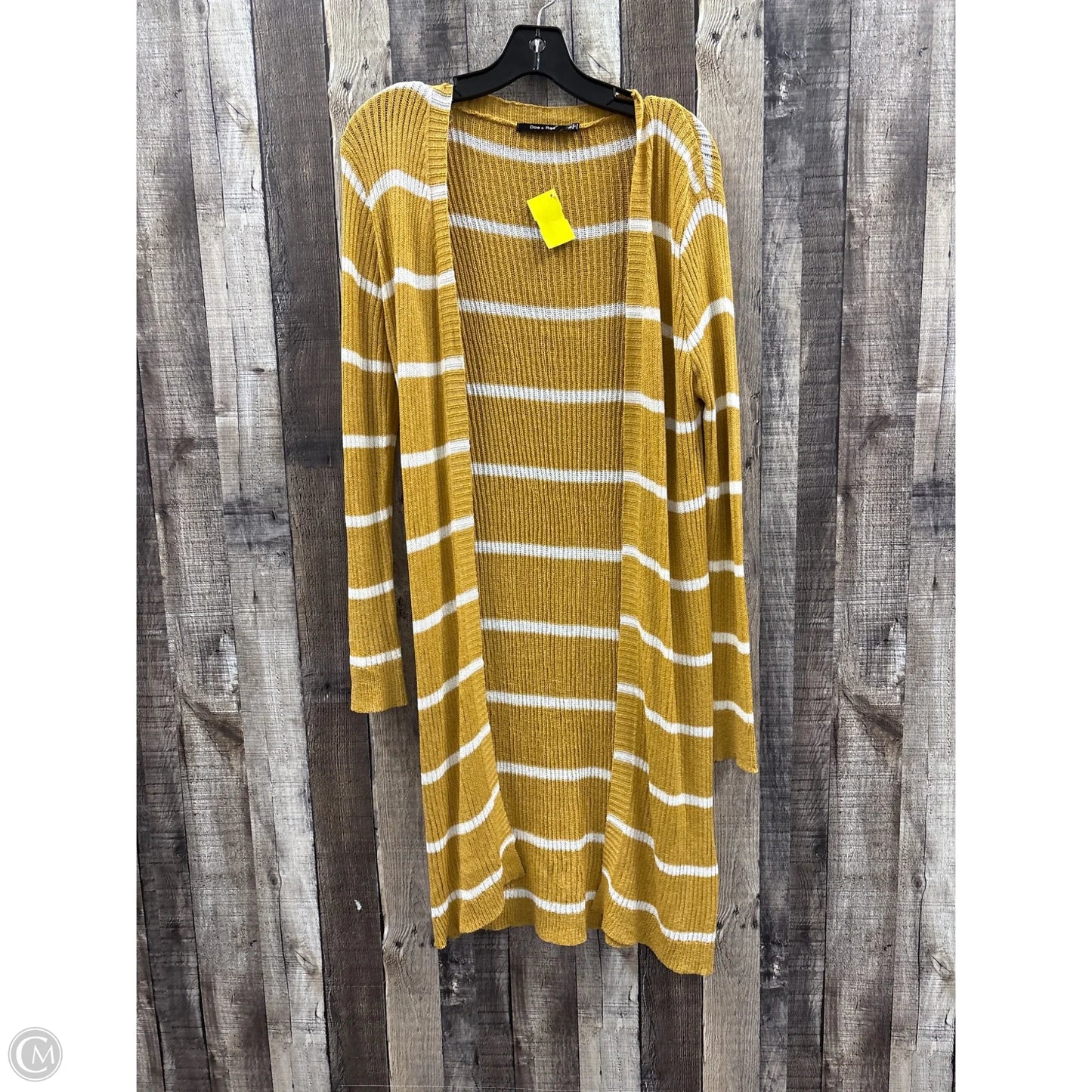 Cardigan By Doe & Rae In Gold & White, Size: S