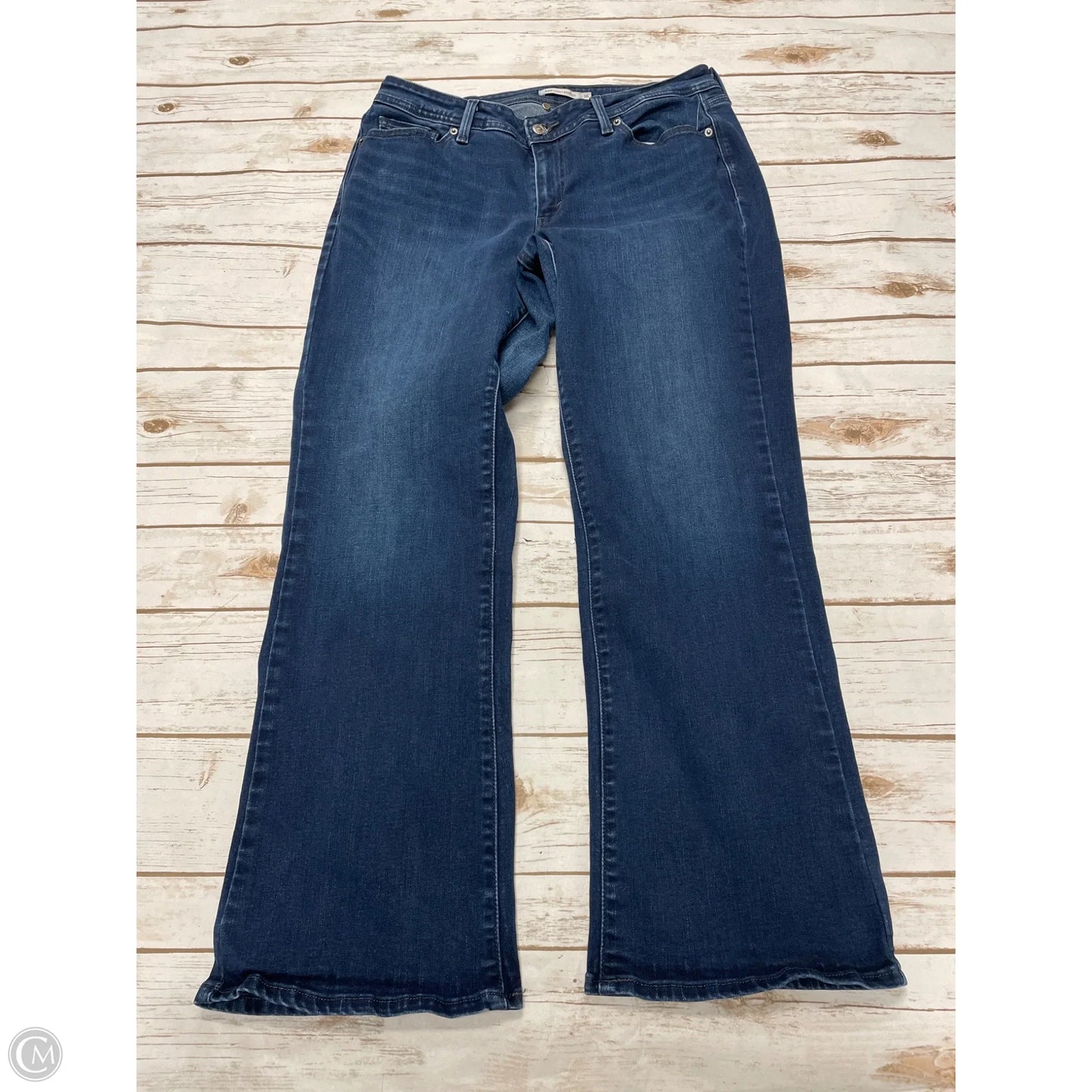 Jeans Boot Cut By Levis In Blue Denim, Size: 16