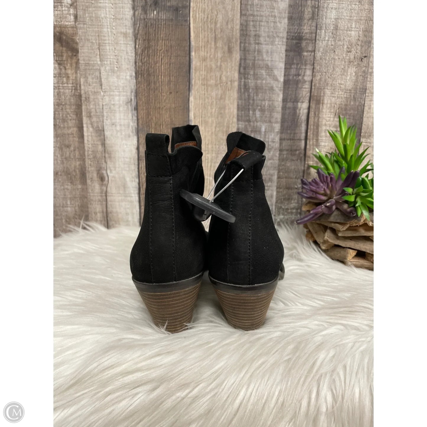 Boots Ankle Heels By Lucky Brand In Black, Size: 7.5