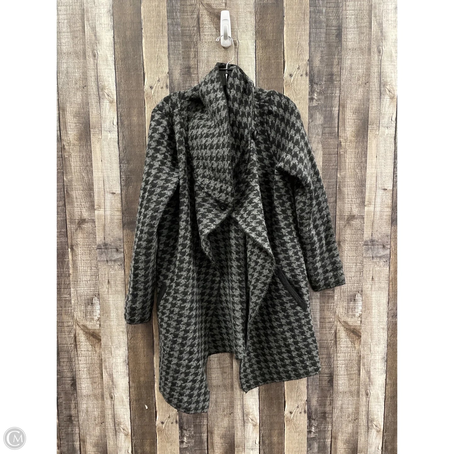 Sweater Cardigan By Max Studio In Black & Grey, Size: L