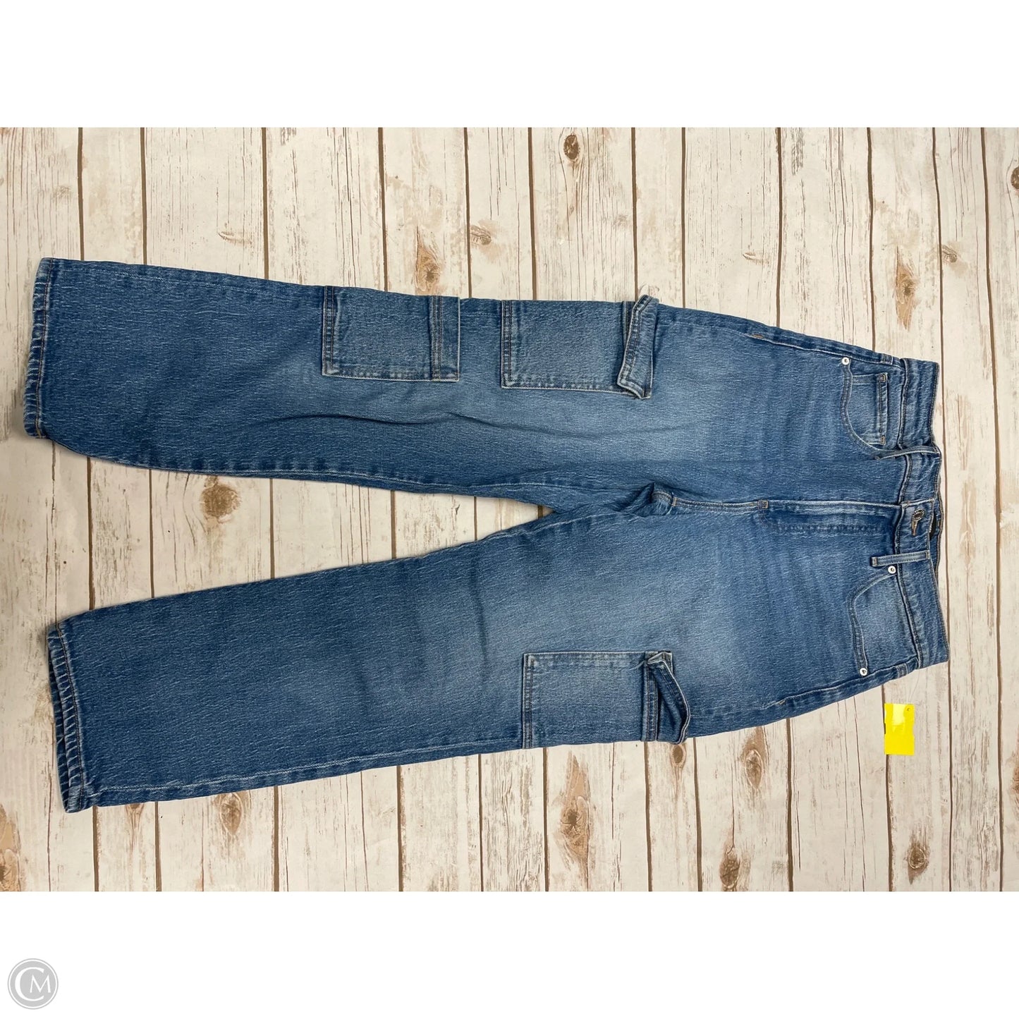 Jeans Straight By Express In Blue Denim, Size: 6