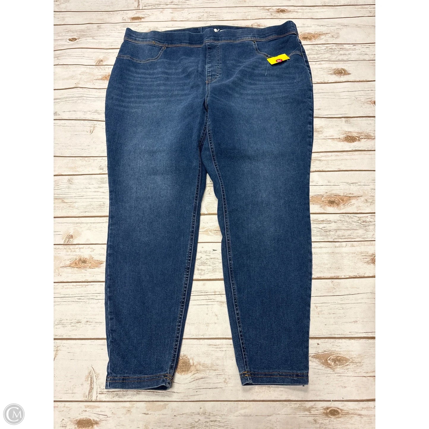 Jeans Skinny By Terra & Sky In Blue Denim, Size: 20