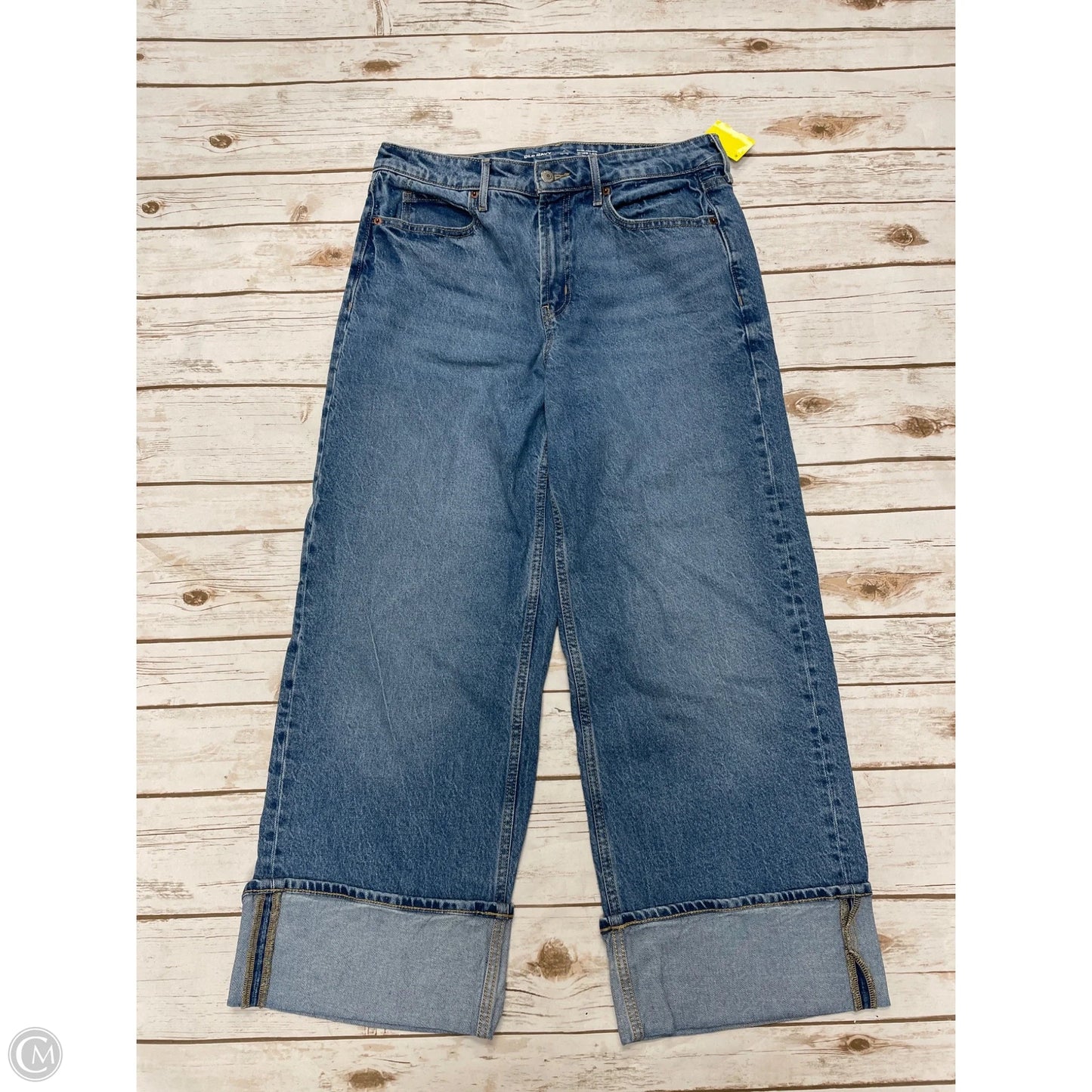 Jeans Wide Leg By Old Navy In Blue Denim, Size: 8