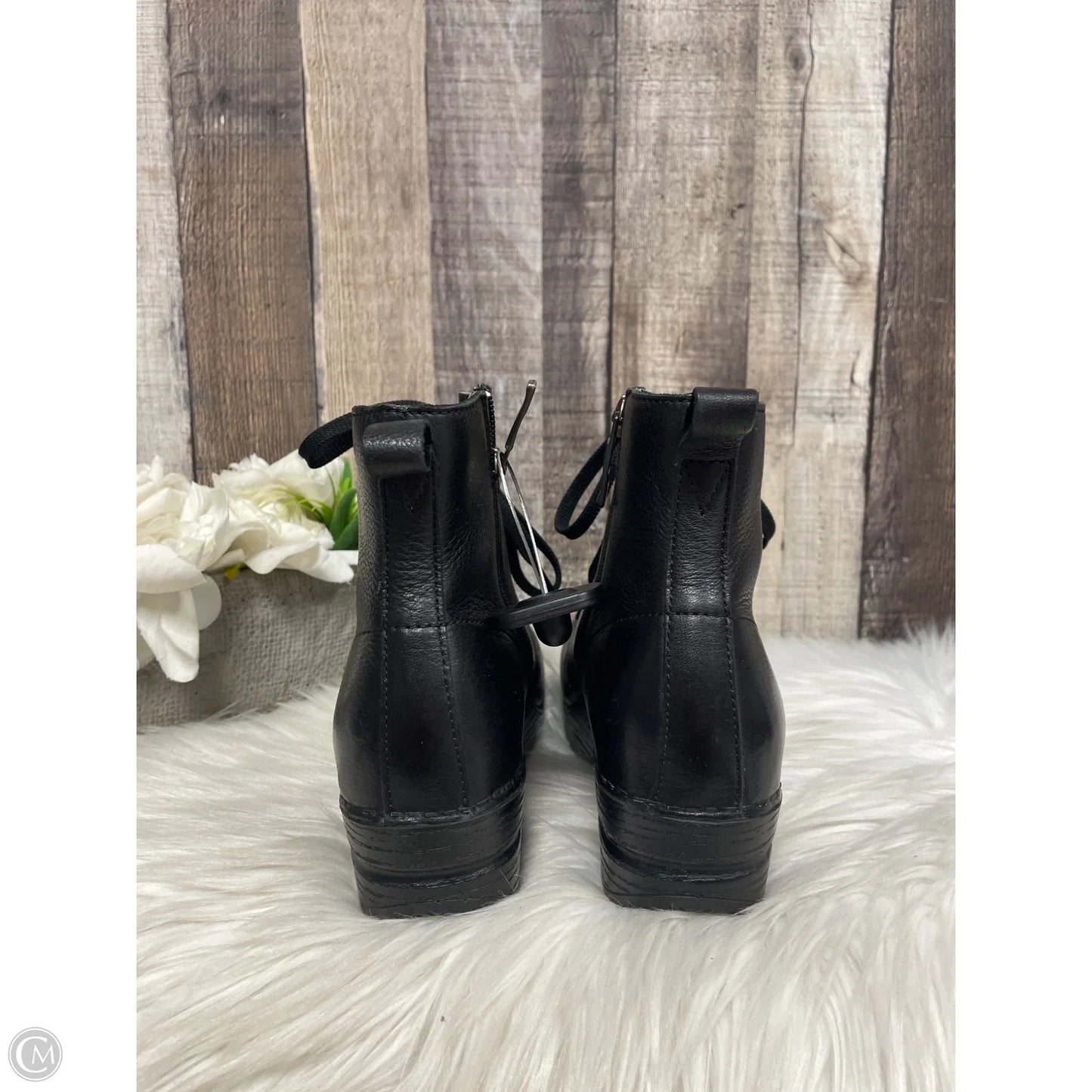 Boots Ankle Heels By Dansko In Black, Size: 6