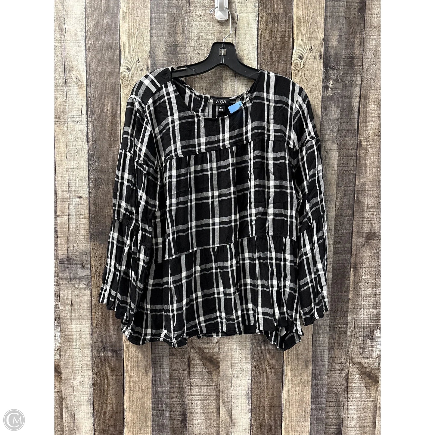 Top Long Sleeve By Ana In Paisley Print, Size: Xl