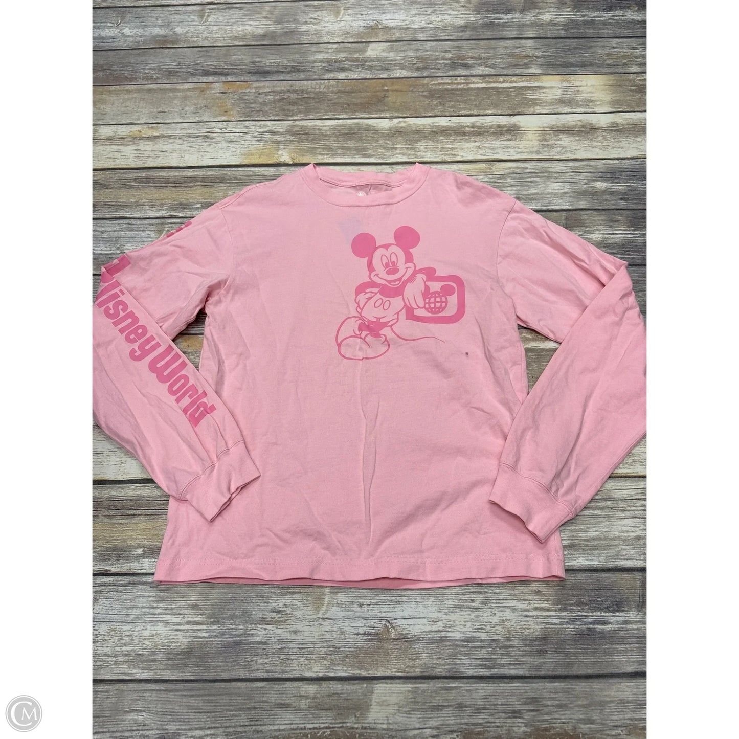 Top Long Sleeve By Disney Store In Pink, Size: S