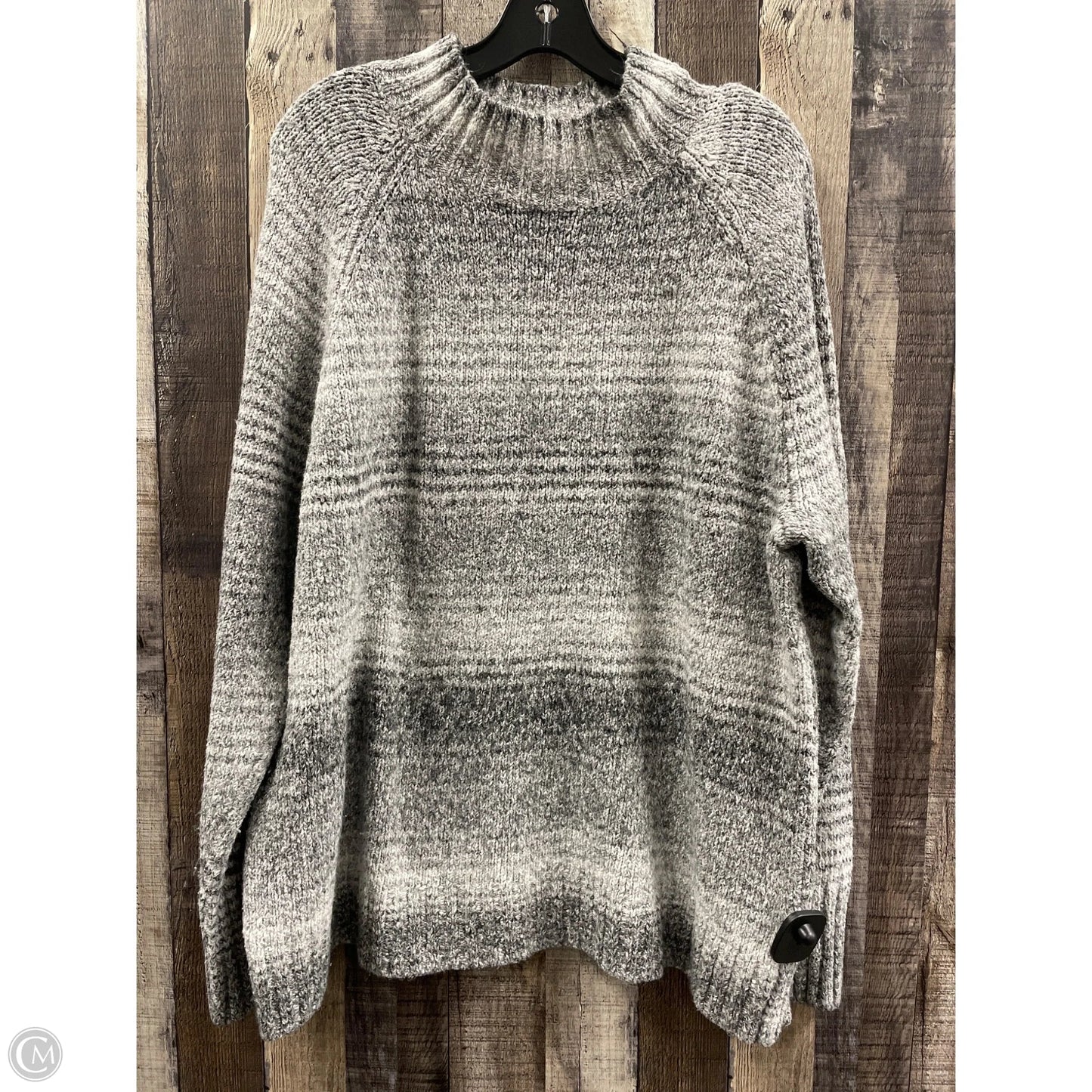 Sweater By Chaps In Grey, Size: Xxl