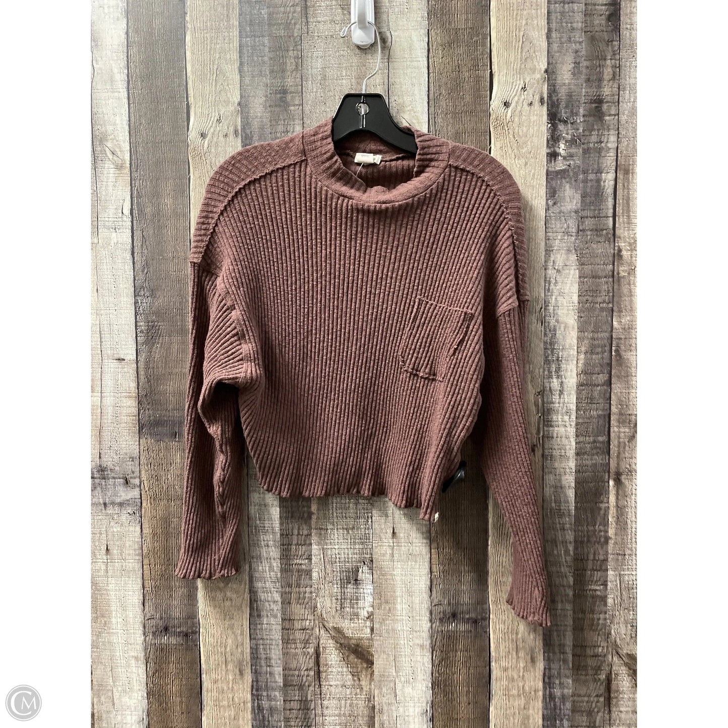 Top Long Sleeve By Billabong In Brown, Size: S
