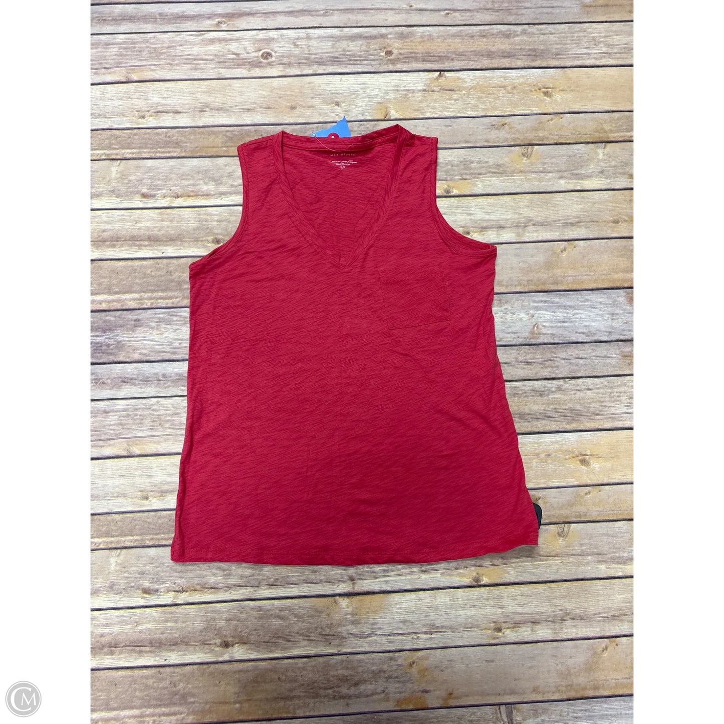 Top Sleeveless By Max Studio In Red, Size: S
