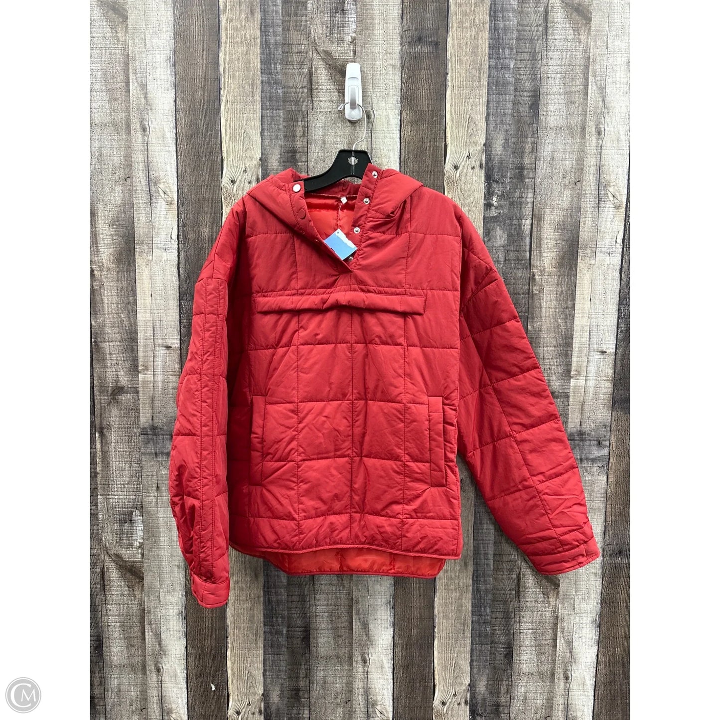 Jacket Puffer & Quilted By Cmf In Red, Size: L