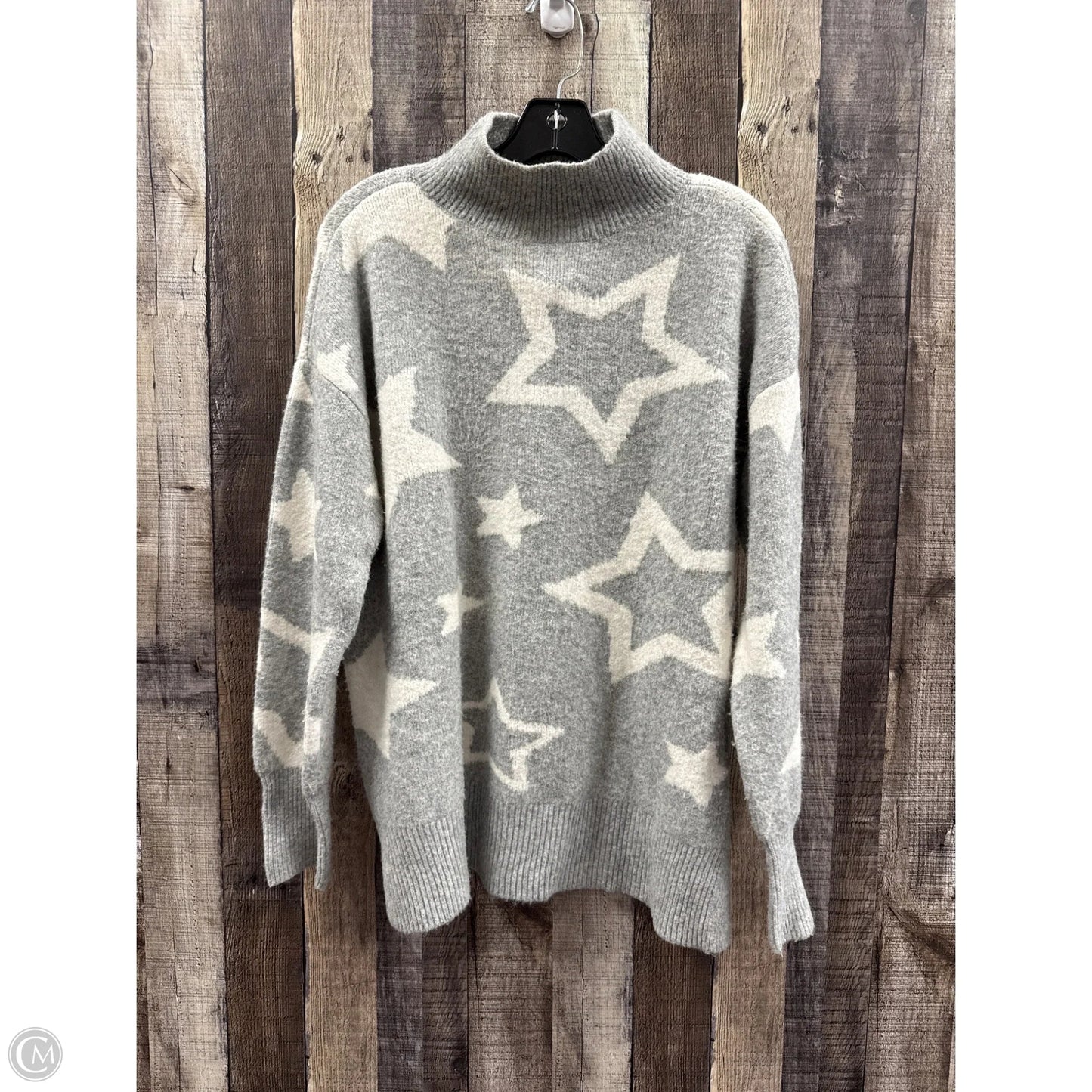 Sweater By Lou And Grey In Grey & White, Size: S