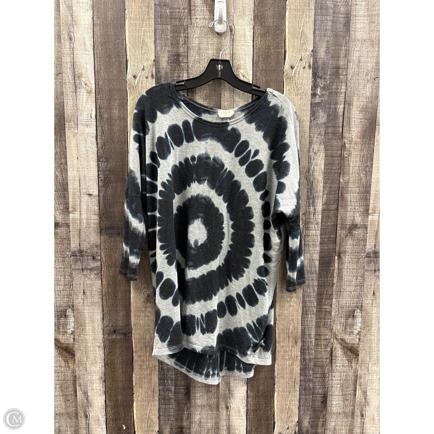 Top Long Sleeve By Cme In Tie Dye Print, Size: M