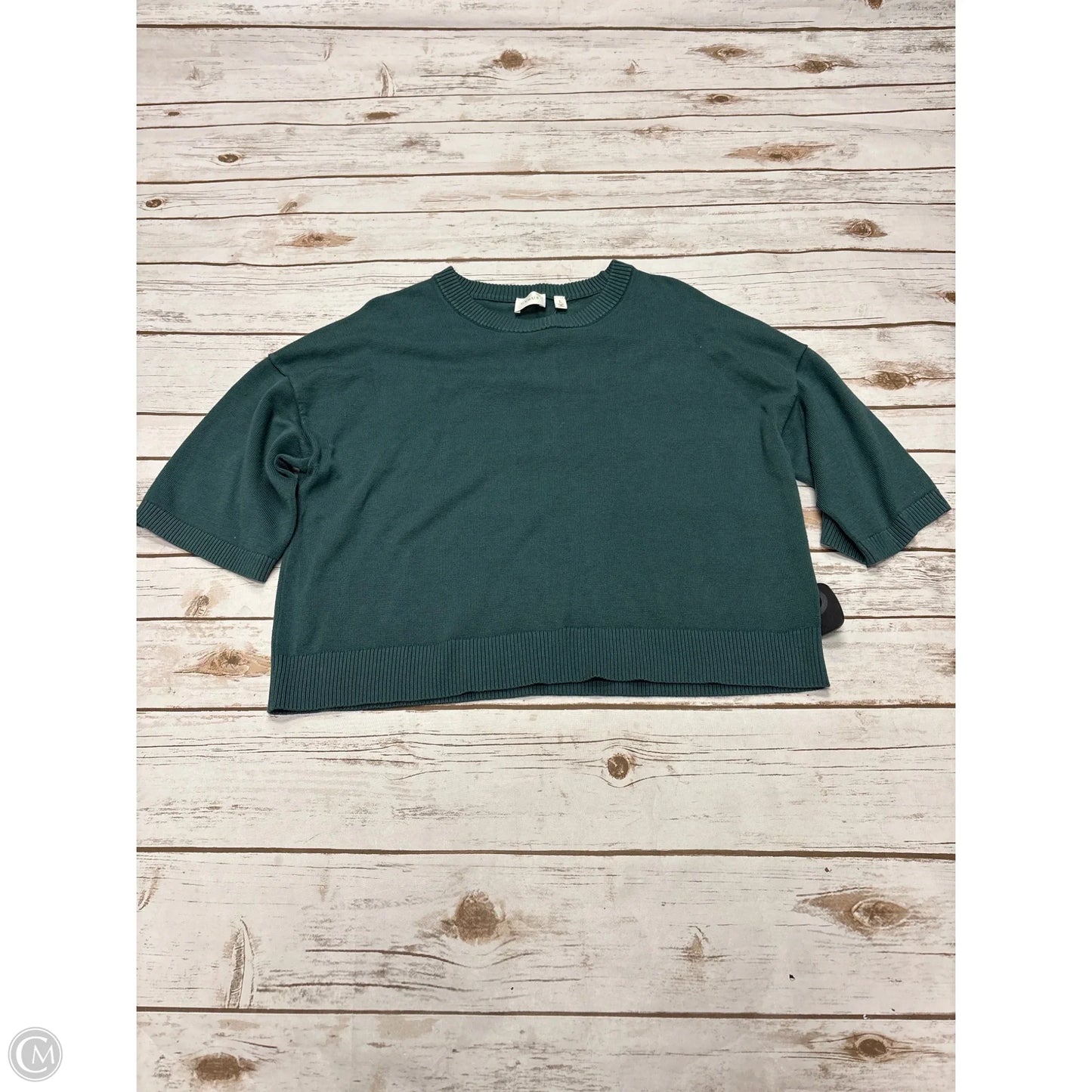 Sweater Short Sleeve By Cyrus In Green, Size: L