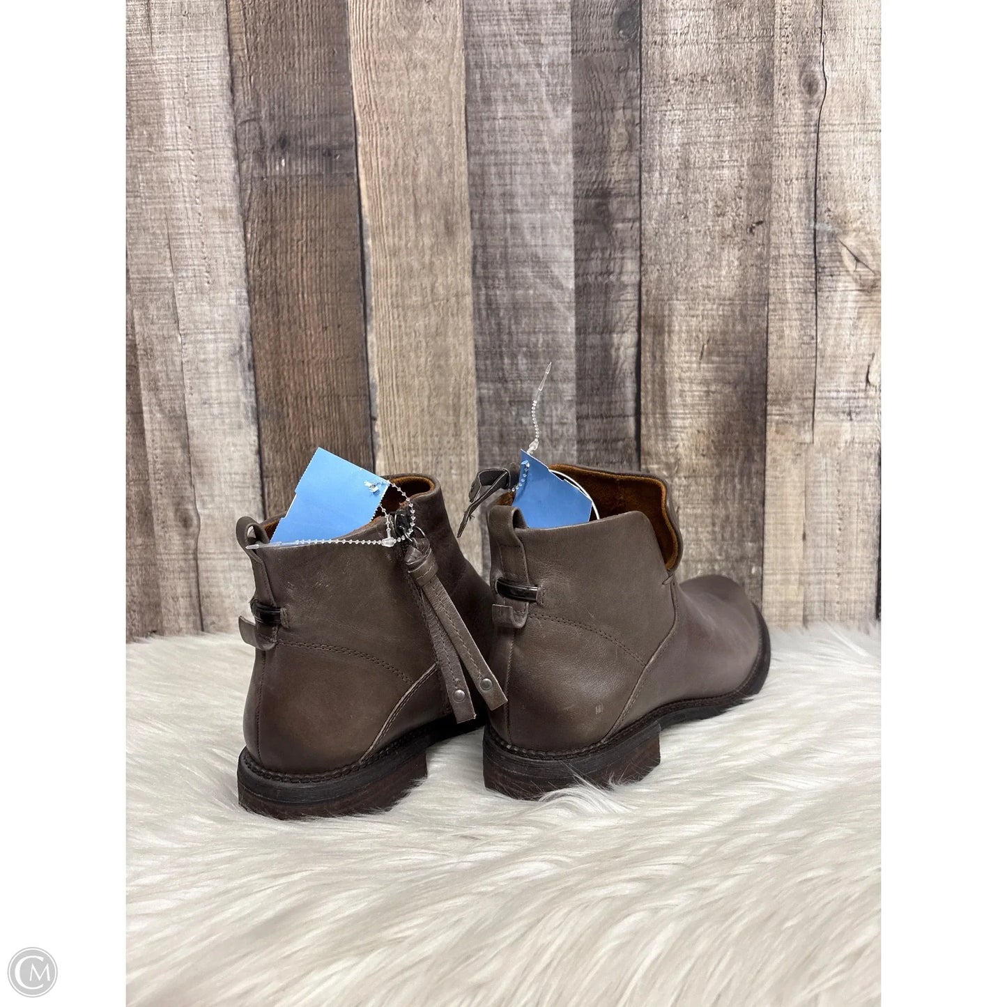 Boots Ankle Heels By Franco Sarto In Grey, Size: 8