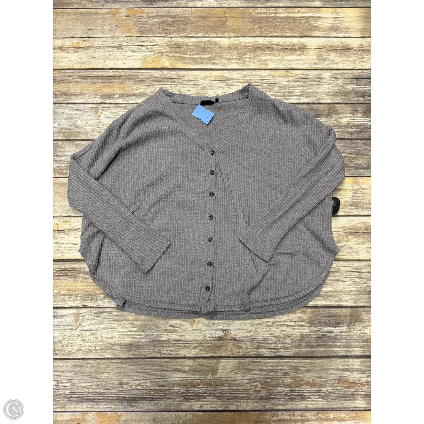 Top Long Sleeve By Out From Under In Grey, Size: S