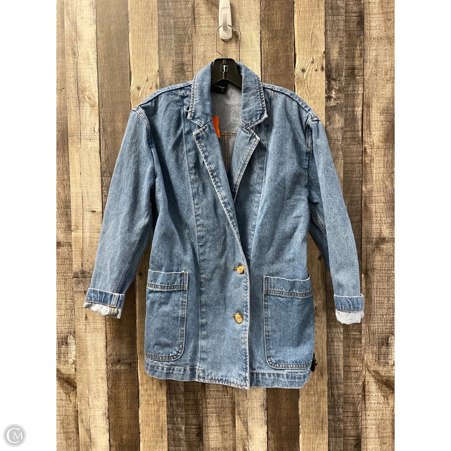 Blazer By Miou Muse In Blue Denim, Size: S