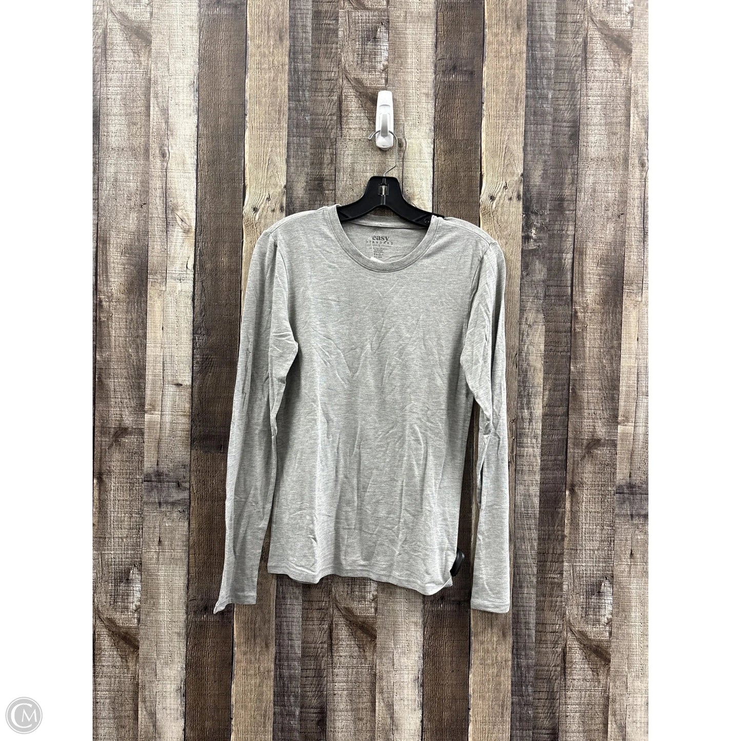 Top Long Sleeve By Cme In Grey, Size: M