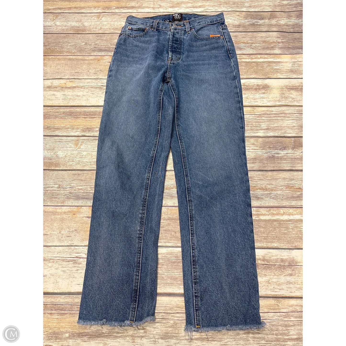 Jeans Straight By Bdg In Blue Denim, Size: 6