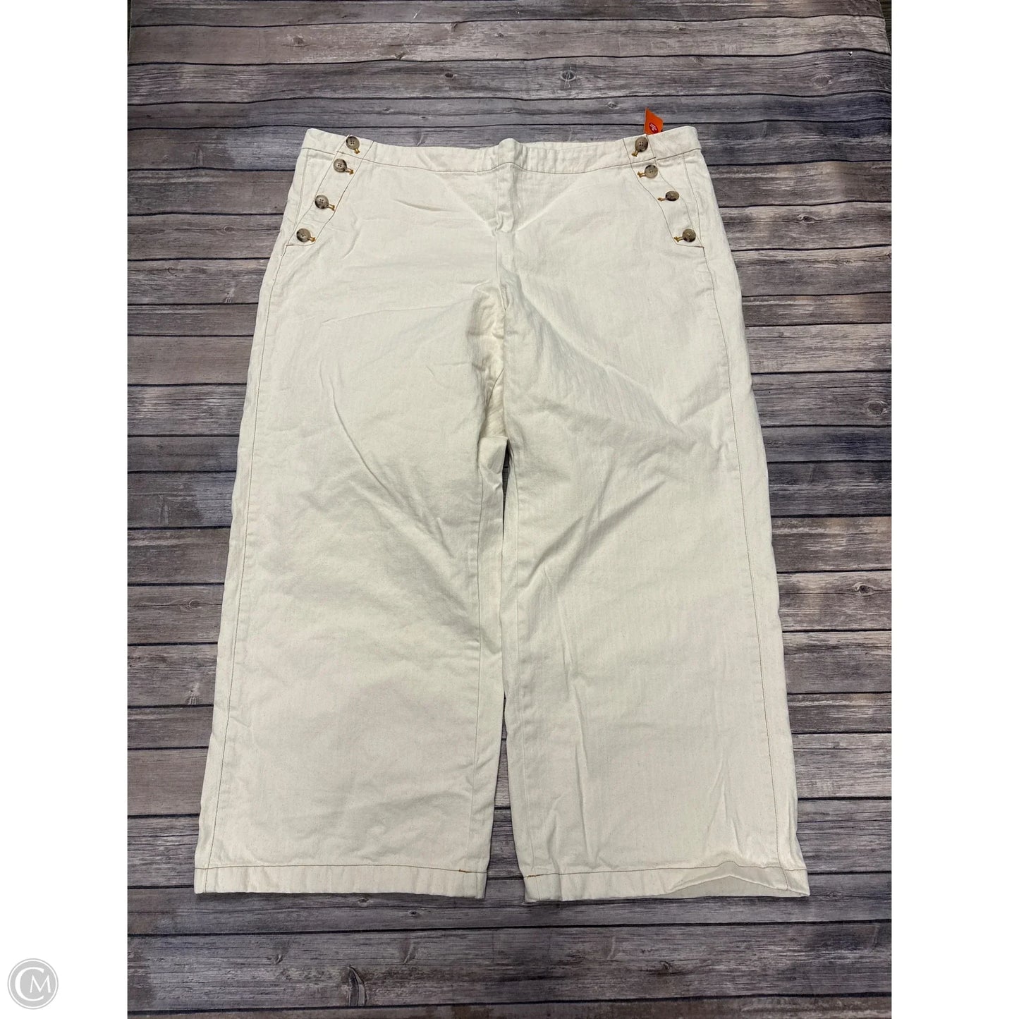 Pants Wide Leg By J. Crew In Cream, Size: 24