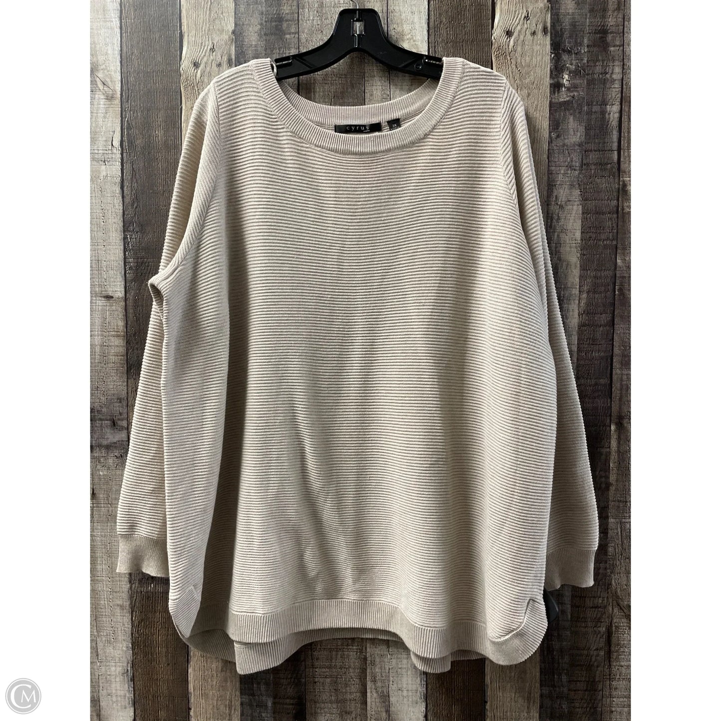 Sweater By Cyrus In Tan, Size: 3x