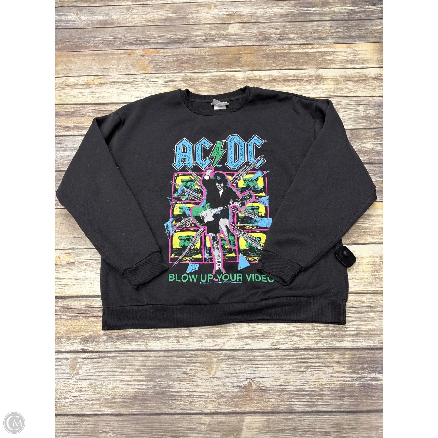Sweatshirt Crewneck By Cme In Black, Size: L