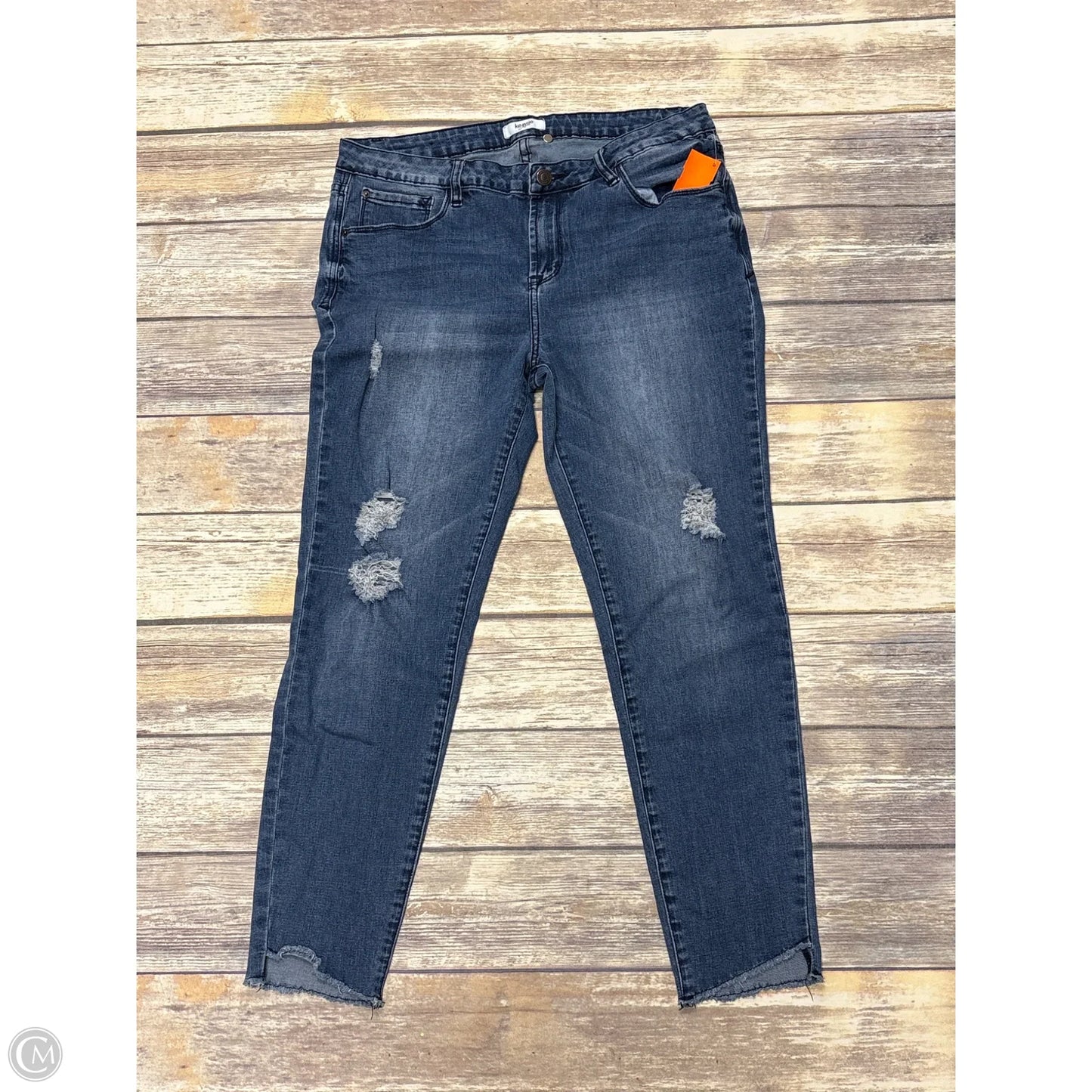 Jeans Skinny By Kensie In Blue Denim, Size: 12