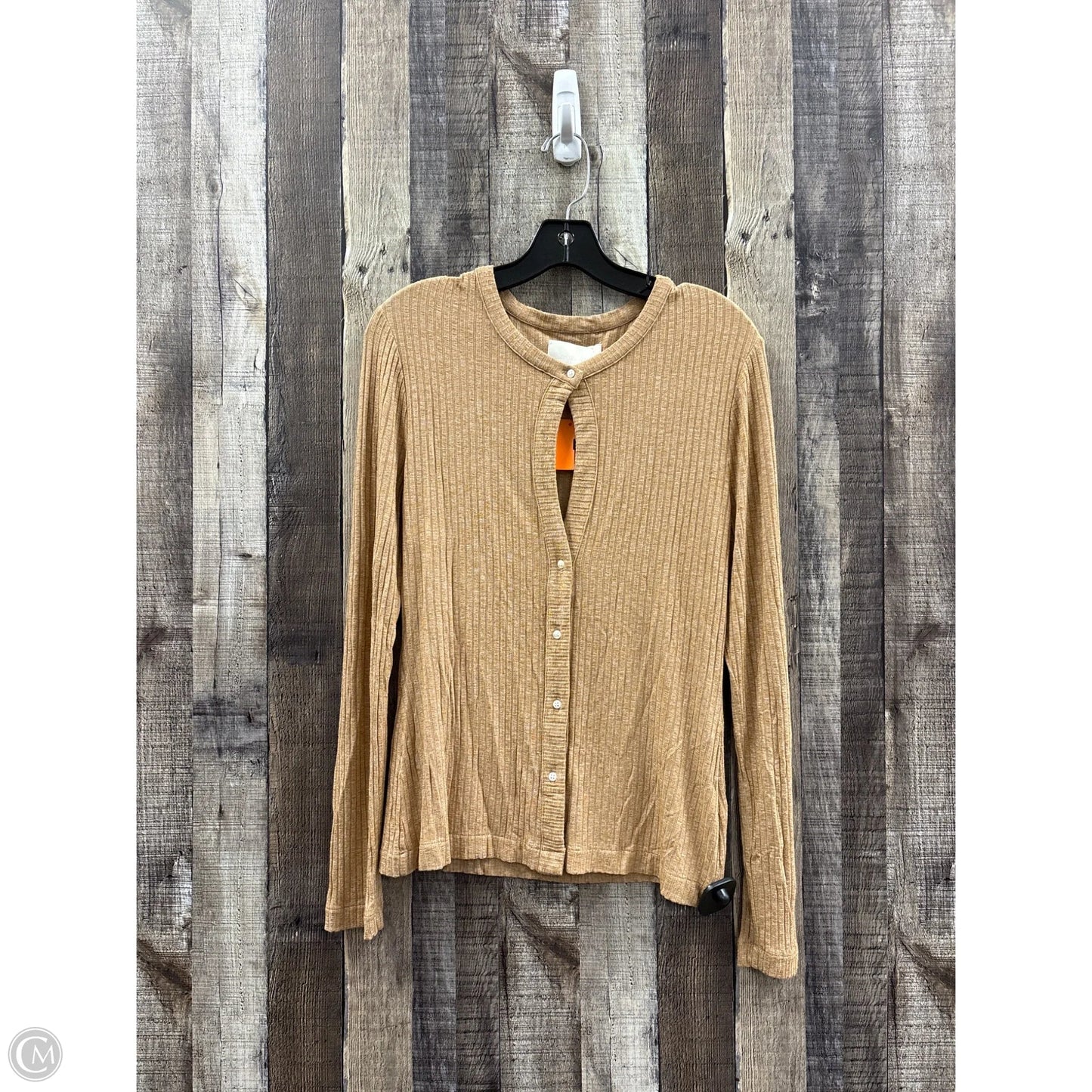 Top Long Sleeve By Citizens Of Humanity In Tan, Size: M
