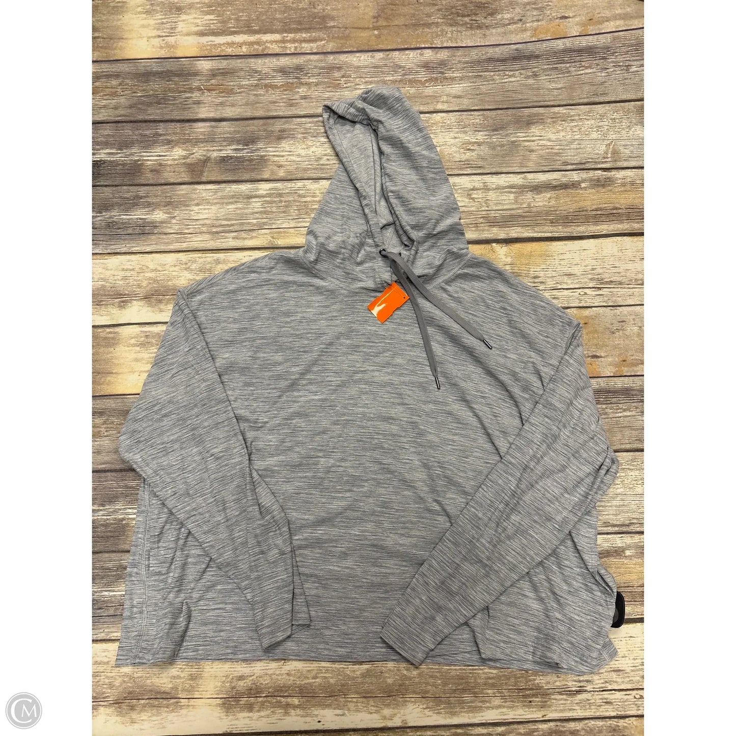 Athletic Sweatshirt Hoodie By Old Navy In Grey, Size: 3x