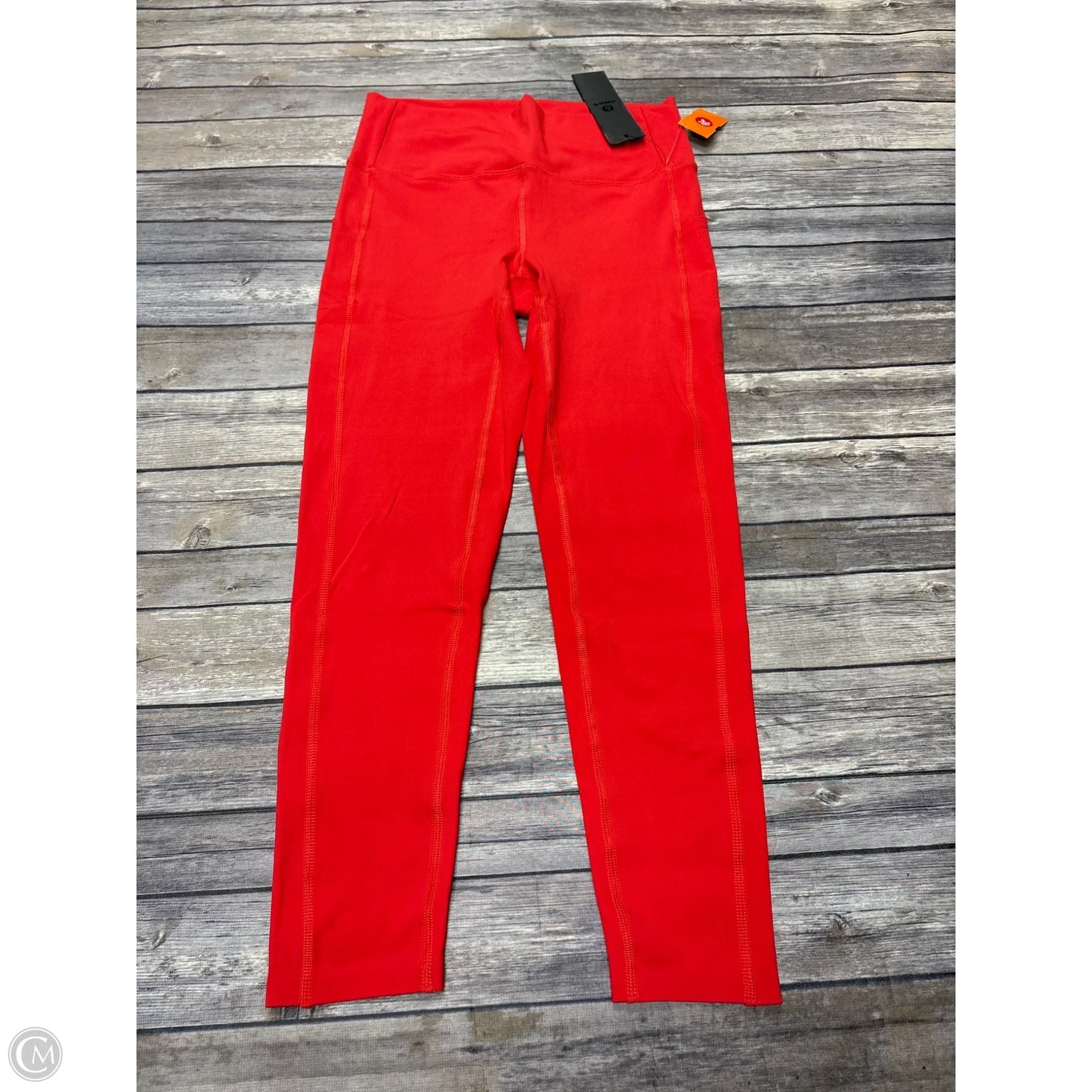 Athletic Leggings By Mono B In Red, Size: M