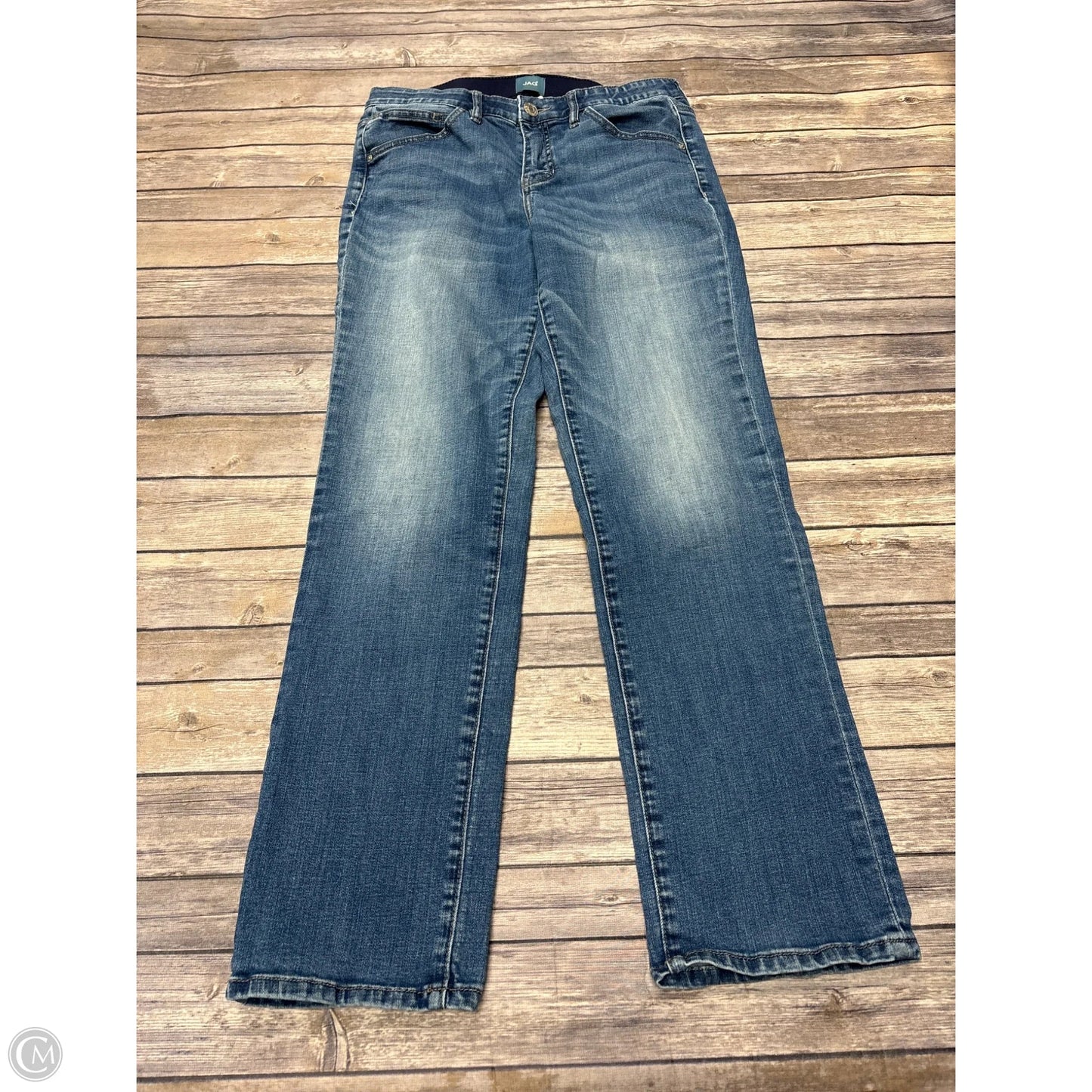 Jeans Straight By Jag In Blue Denim, Size: 10p