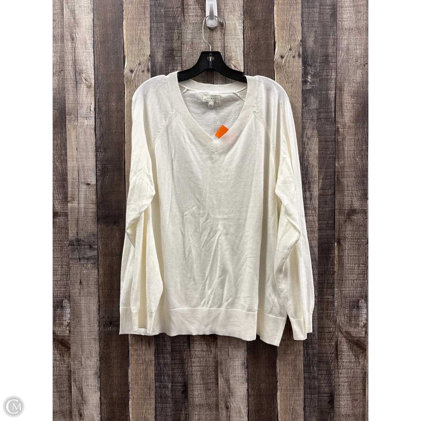 Sweater By Lucky Brand In Ivory, Size: Xl