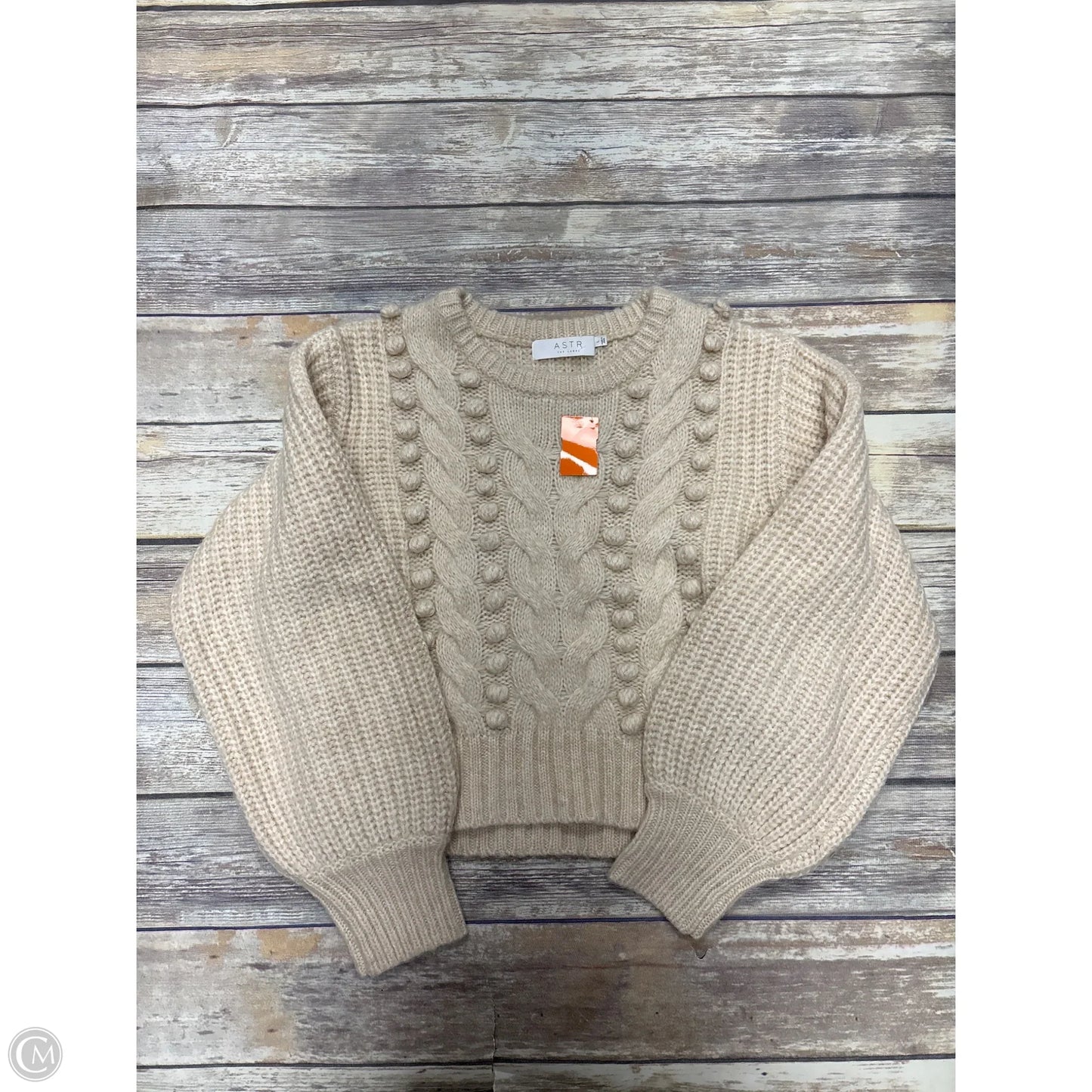 Sweater By Astr The Label In Cream, Size: L