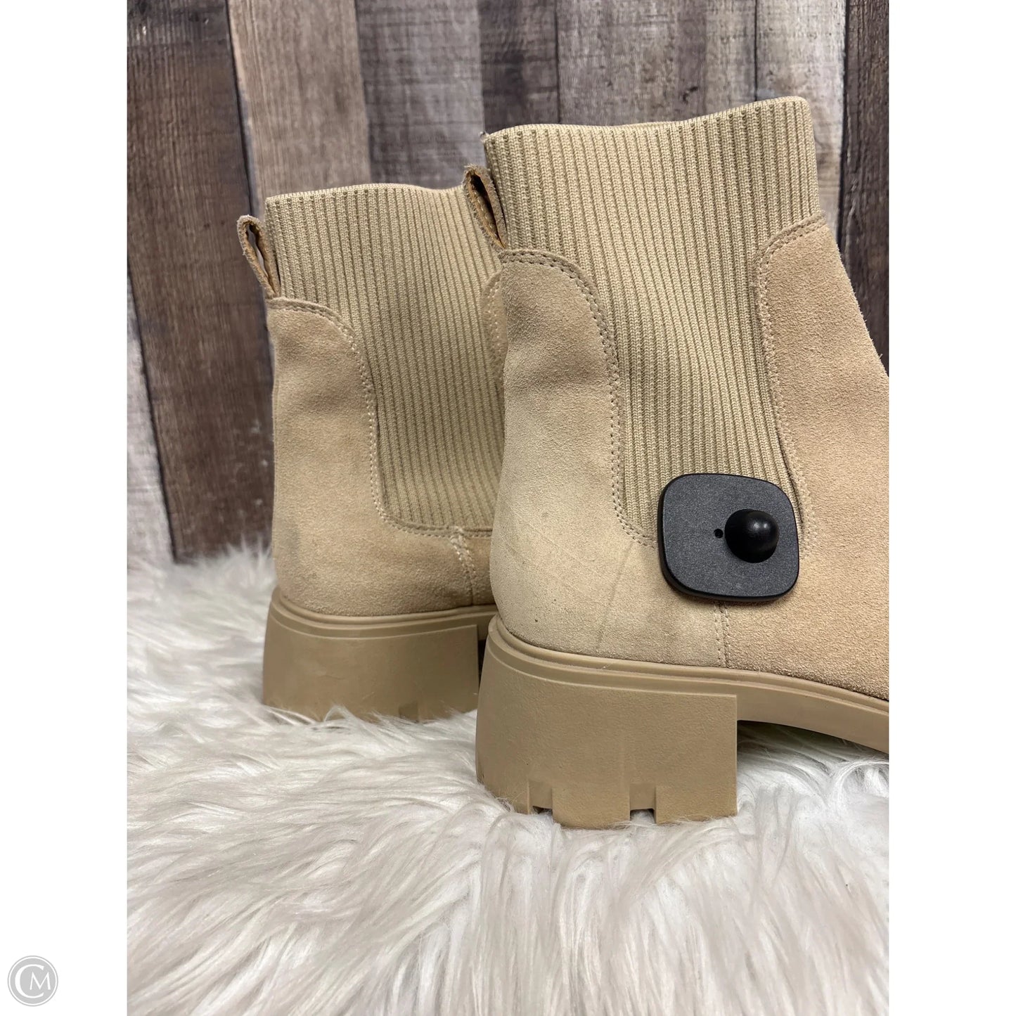 Boots Ankle Heels By Steve Madden In Beige, Size: 11