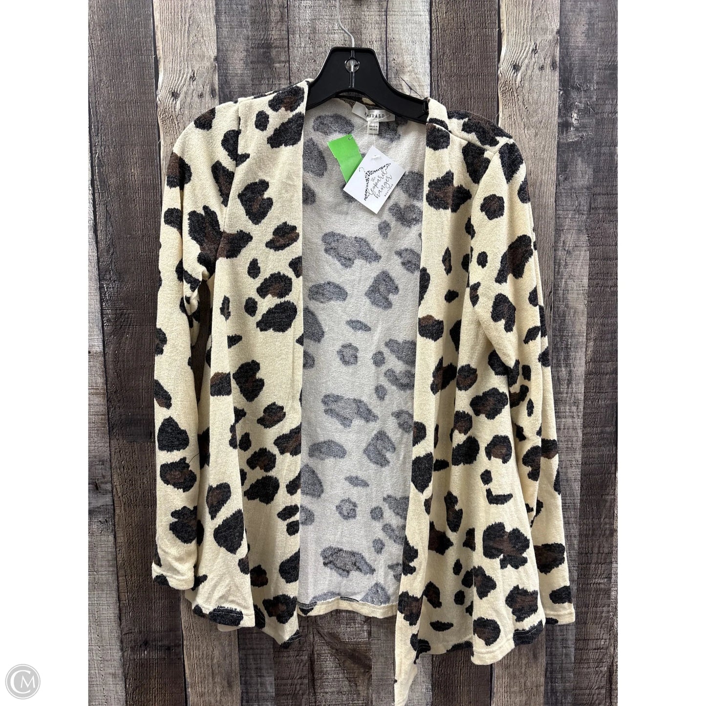 Cardigan By Emerald In Animal Print, Size: S