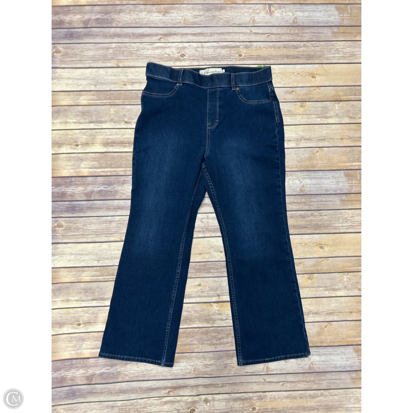 Jeans Straight By Soft Surroundings In Blue Denim, Size: Lp