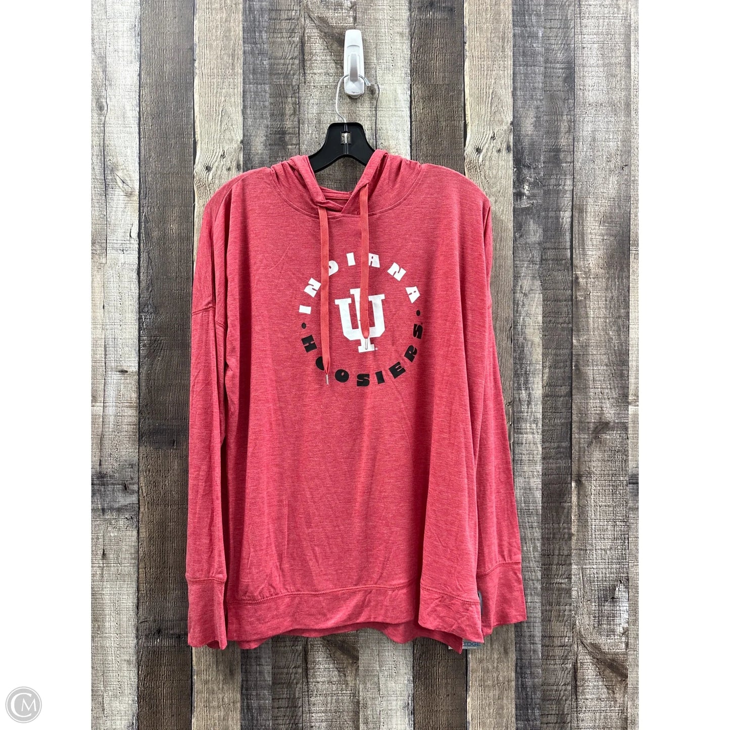 Athletic Sweatshirt Hoodie By Cme In Red, Size: S