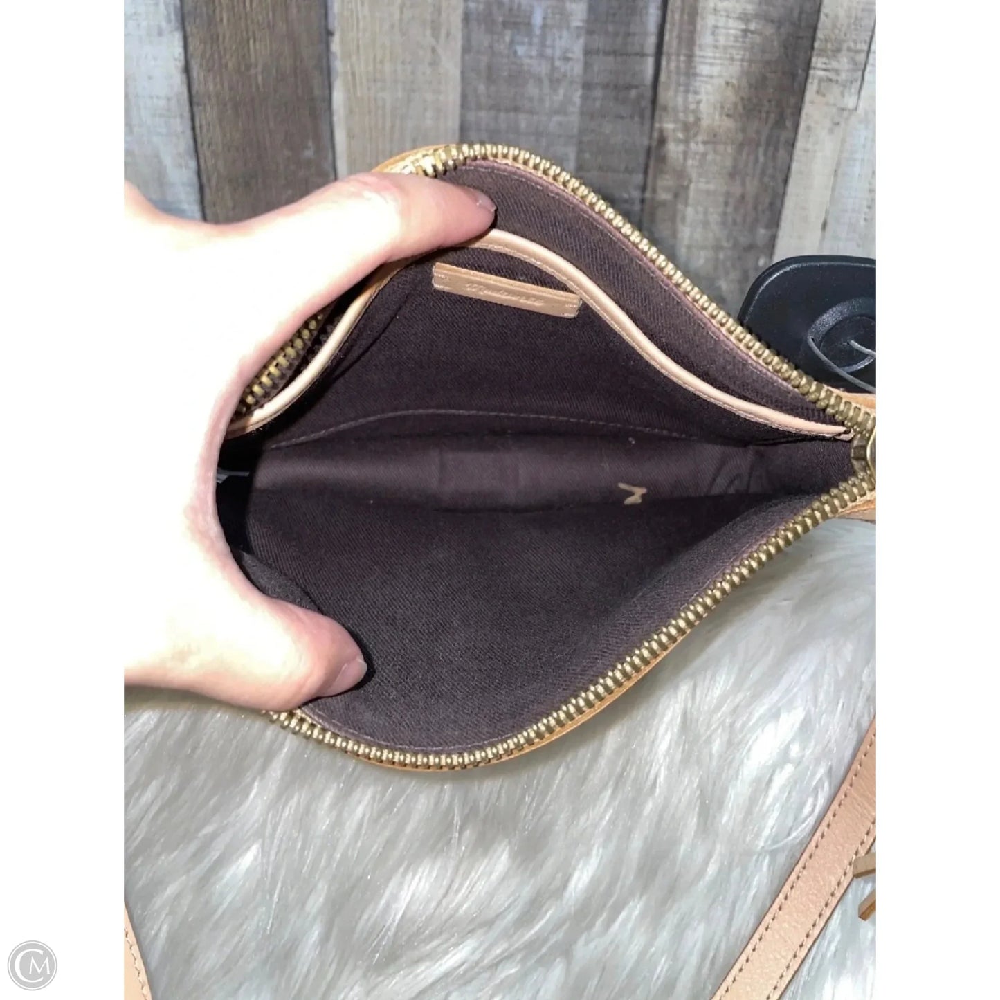 Crossbody Leather By Madewell, Size: Medium