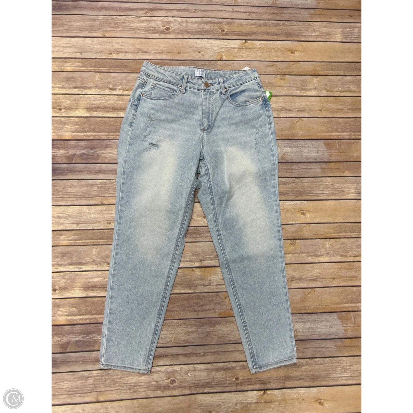 Jeans Boyfriend By Time And Tru In Blue Denim, Size: 8