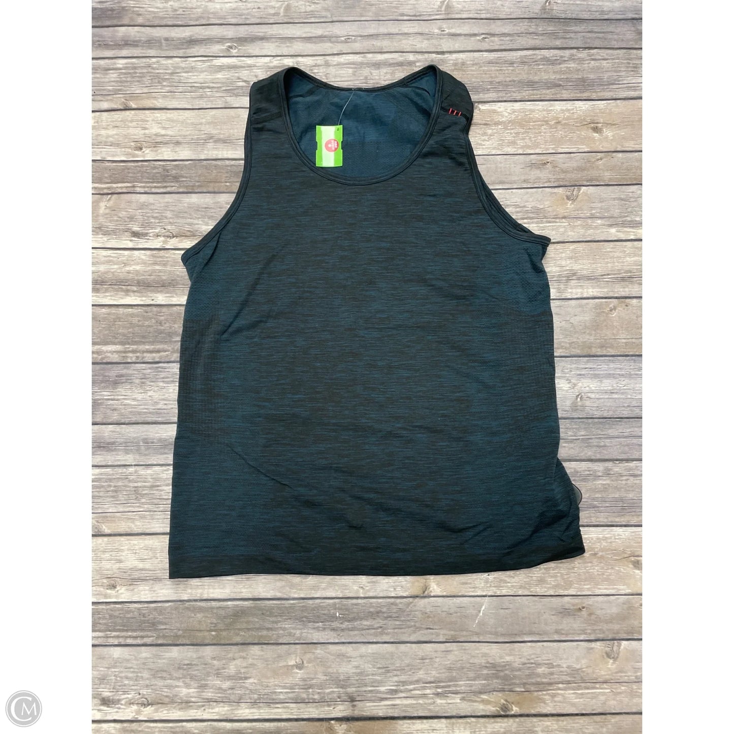 Athletic Tank Top By Lululemon In Black & Blue, Size: M