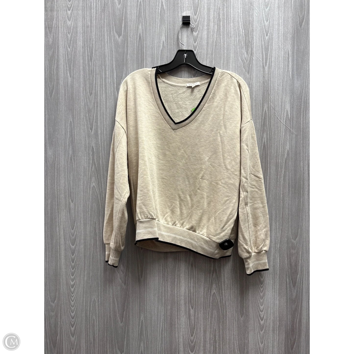Top Long Sleeve By Z Supply In Tan, Size: S
