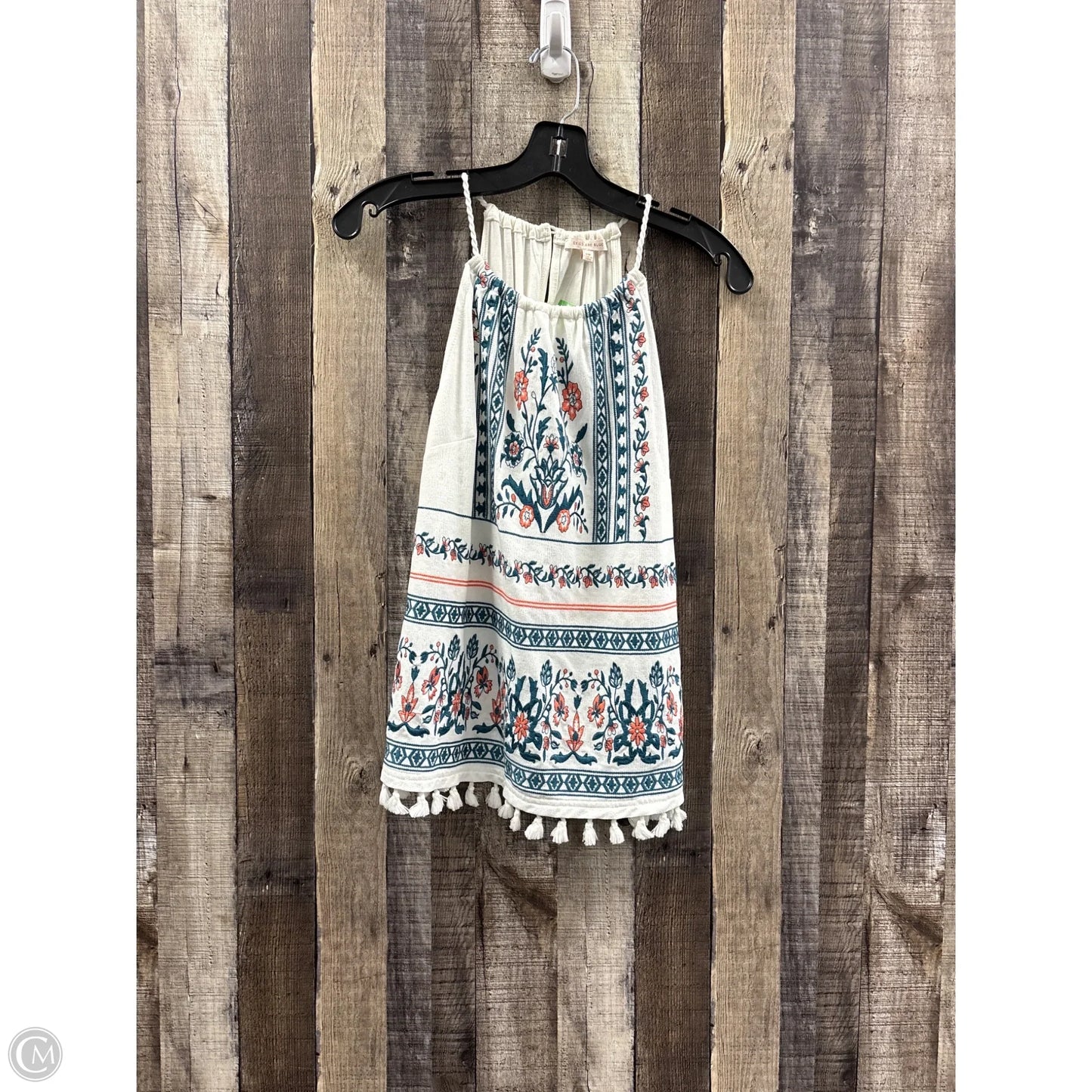 Top Sleeveless By Skies Are Blue In Cream, Size: Mp