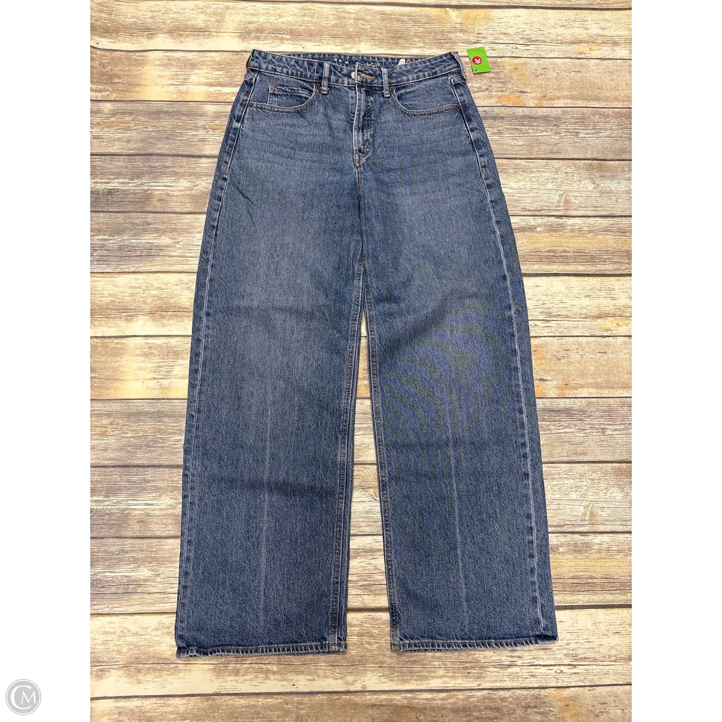 Jeans Wide Leg By Old Navy In Blue Denim, Size: 8
