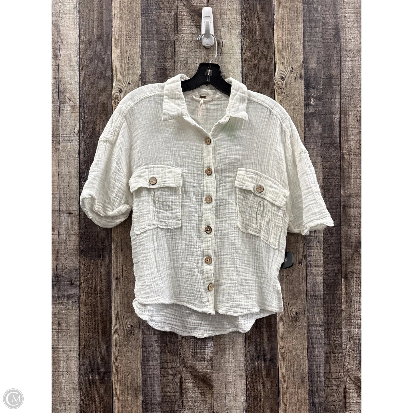 Top Short Sleeve By Free People In White, Size: S